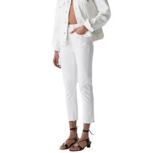 AGOLDE High-Rise Straight Riley Crop Jeans